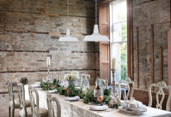 Argyll Industrial Pendant Light Clay White Cream